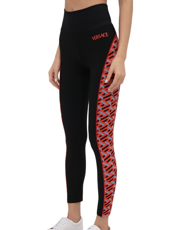Versace Pants - Versace La Greca Leggings Size Small